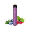 ELFBAR 600  - "Blueberry Raspberry" (Blaubeere, Himbeere) - E-Shisha - 20 mg - ca. 600 Züge, mit Kindersicherung